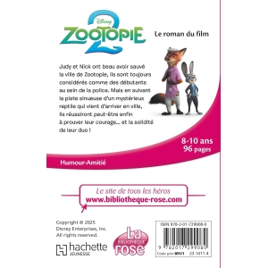1766958103 bibliotheque disney zootopie 2 le roman du film