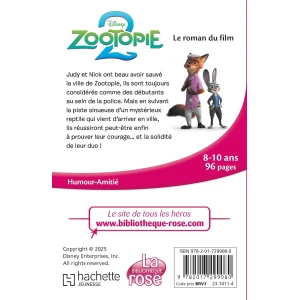 1766958103 bibliotheque disney zootopie 2 le roman du film