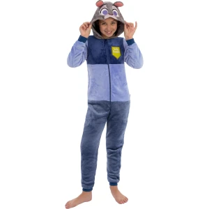 Disney grenouillere enfant avec oreilles 3d pyjama combinaison enfant zootopie surpyjama fille judy hopps