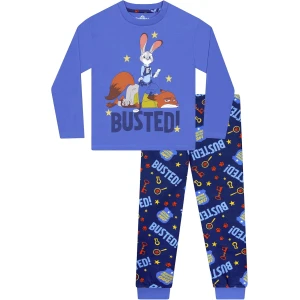 Disney Pyjama Garcon Zootopie, Ensembles De Pyjama Garçon Judy Hopps, Pyjamas Coton Manche Longue