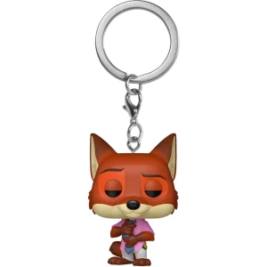 Funko Pop! Keychain: Zootopie 2- Nick Wilde - Mini-Figurine en Vinyle à Collectionner Porte-clés Fantaisie - Cadeau de Noël - Idée de Cadeau