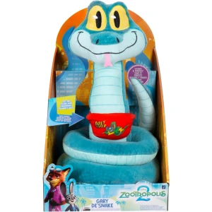 Zootopie 2 Gary De’Snake, Peluche Interactive Zootopie 2 de Disney de 30 cm - Sons et Phrases - Jouets en Peluche pour Enfants et Tout-Petits - Convient aux Enfants de Plus de 3 Ans