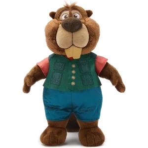 Disney Store Official Peluche Nibbles Maplestick, Zootopie, 32 cm, inspirée du Film Zootopie 2, Personnage de Castor avec Gilet d'aventure et Traits brodés, Peluche Disney à Collectionner