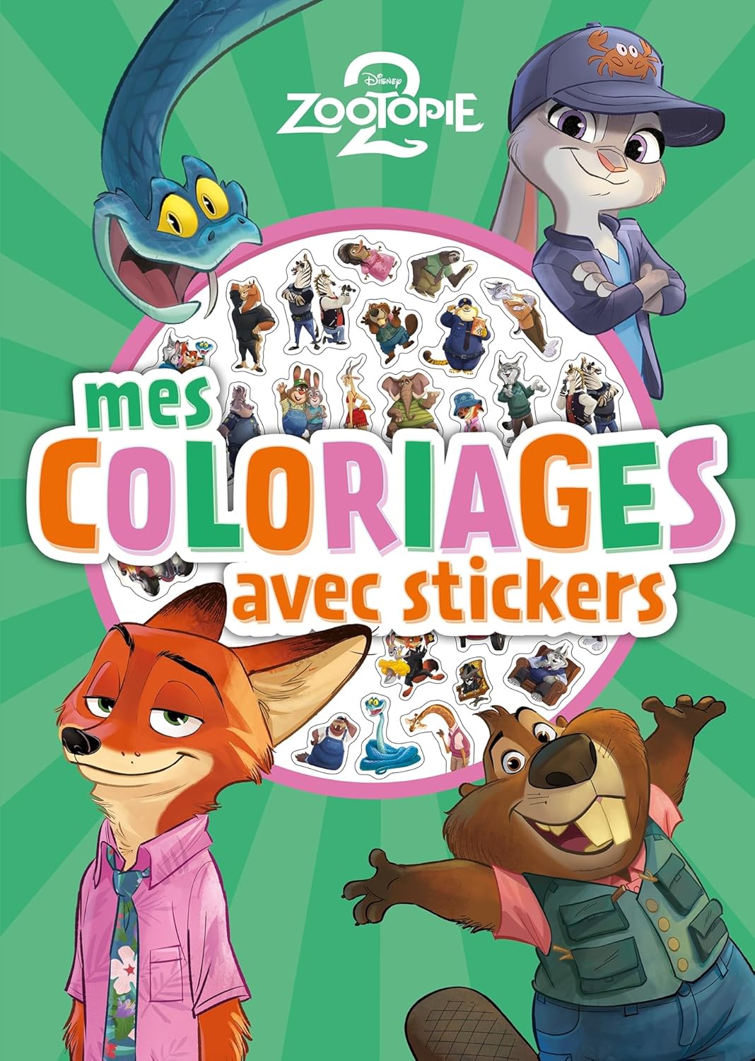 ZOOTOPIE 2 - Mes coloriages avec stickers - Disney