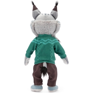 Peluche Pawbert Lynxley Zootopie 2 - Lynx des Bois avec Pull Zigzag - Disney Store 45cm