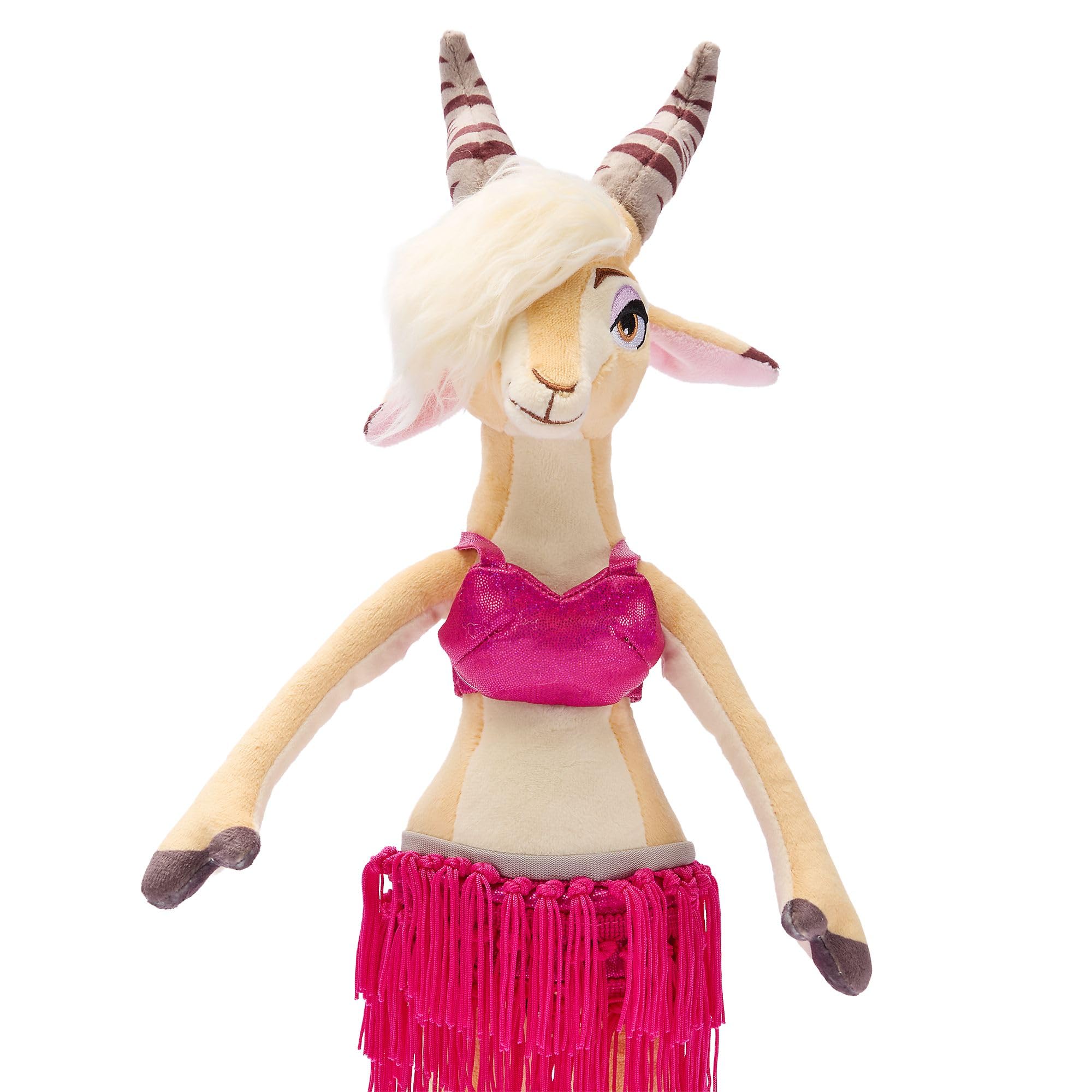 Peluche Gazelle Zootopie 20 cm - Tenue Rose Franges – Image 3