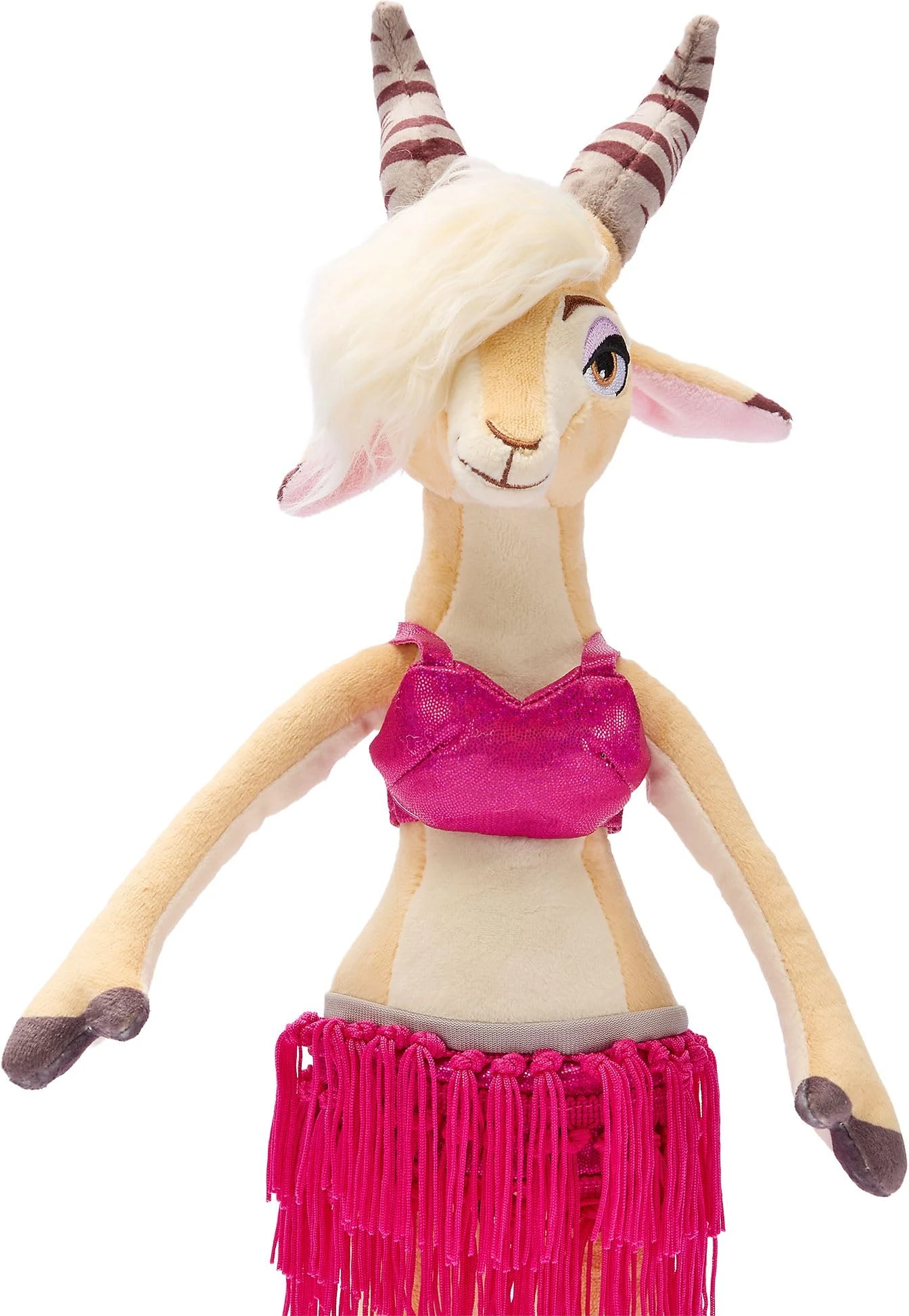 Peluche Gazelle Zootopie 20 cm - Tenue Rose Franges – Image 3