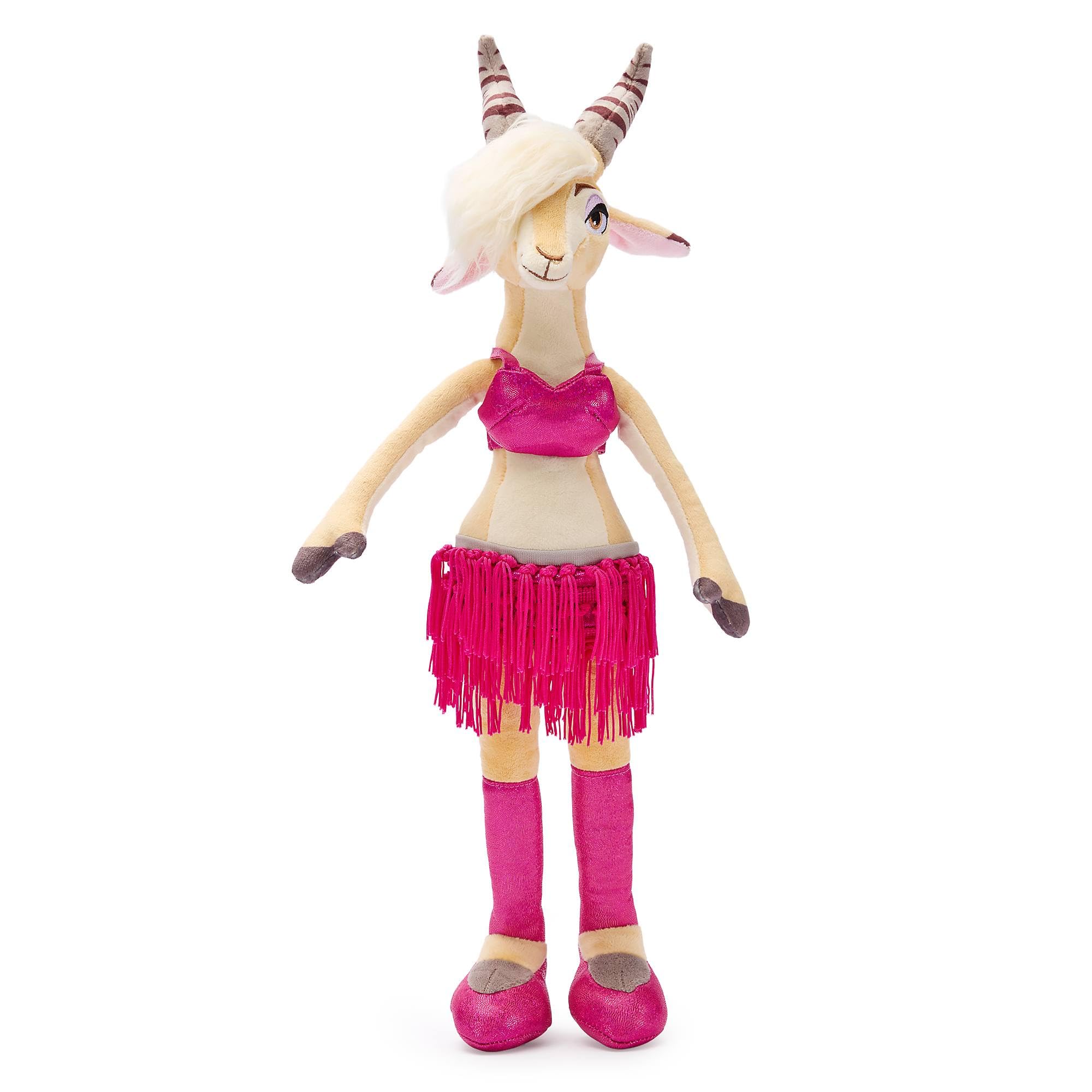 Peluche Gazelle Zootopie 20 cm - Tenue Rose Franges