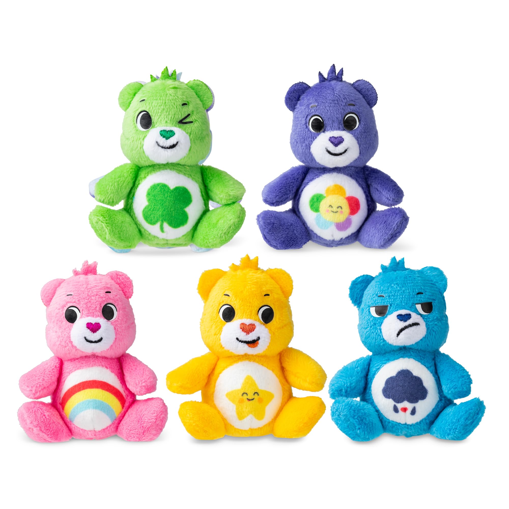 Mini Peluches Care Bears Zootopie - Coffret 5 Oursons à Collectionner