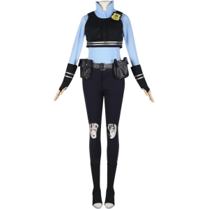 Déguisement Judy Hopps Zootopie Femme - Costume Policier avec Accessoires