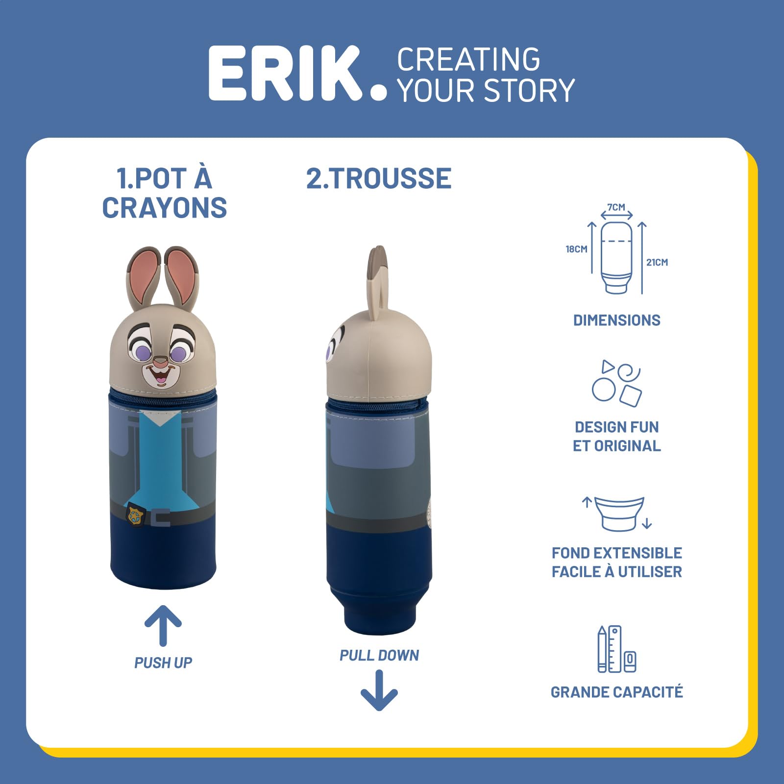 Trousse Scolaire Zootopie Judy Hopps - Extensible Silicone – Image 3
