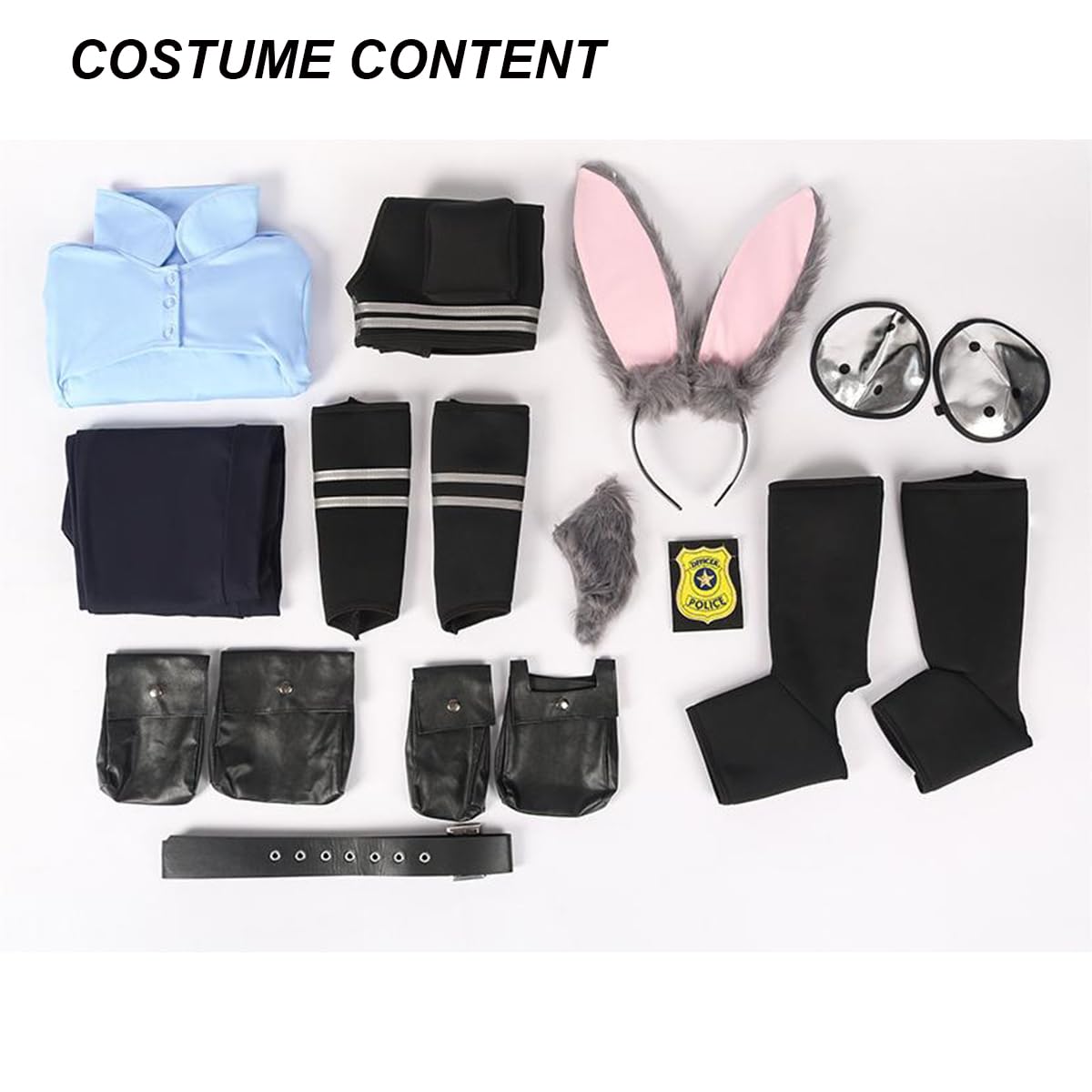 Déguisement Judy Hopps Zootopie Femme - Costume Policier avec Accessoires – Image 7
