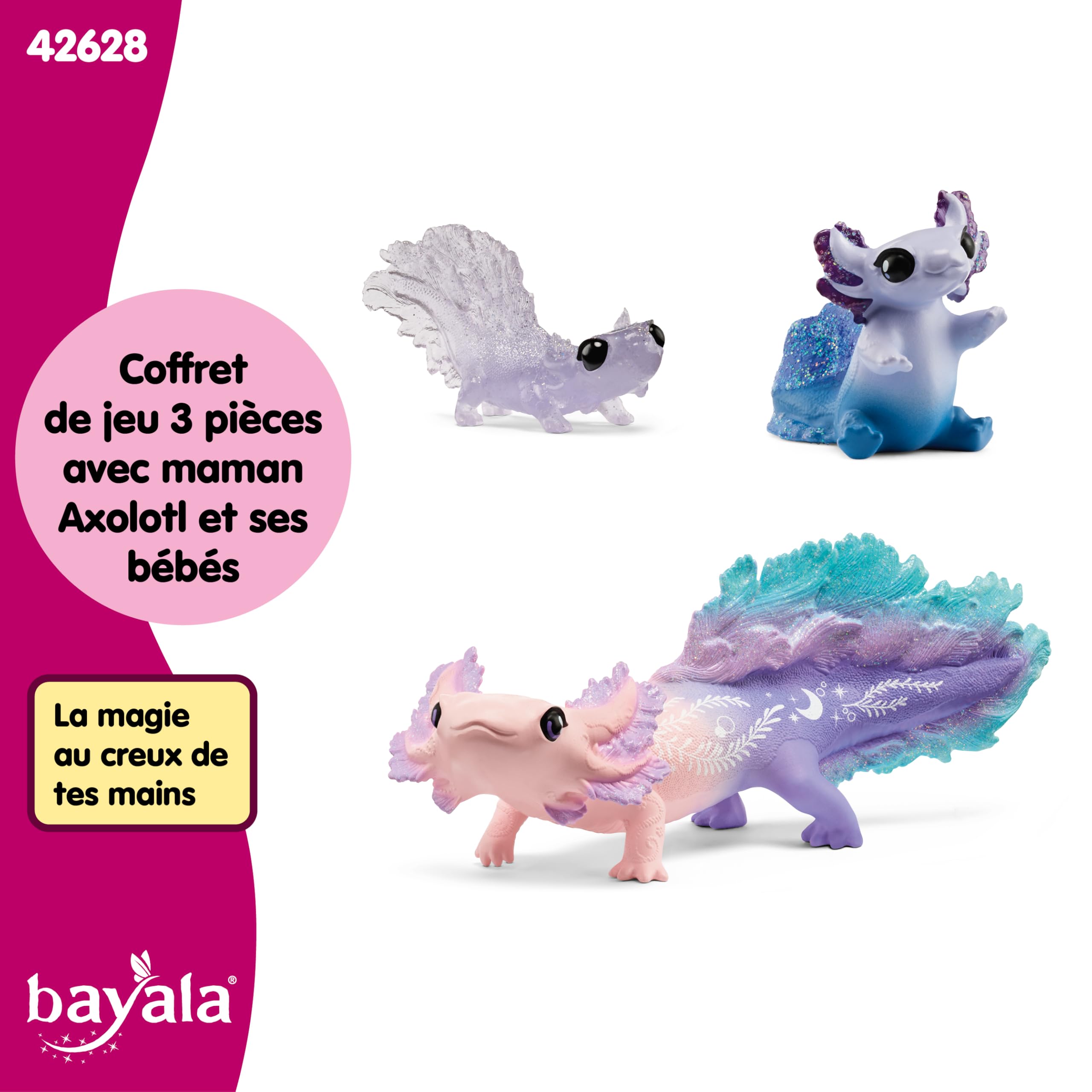 Figurine Axolotl Maman et Bébés Schleich Bayala - Set 3 Pièces – Image 6