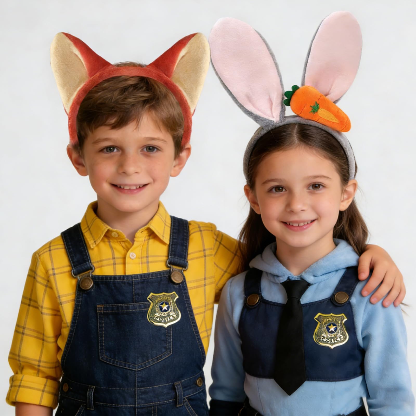 Déguisement Policier Renard et Lapin Zootopie - Bandeaux Oreilles et Insigne – Image 7