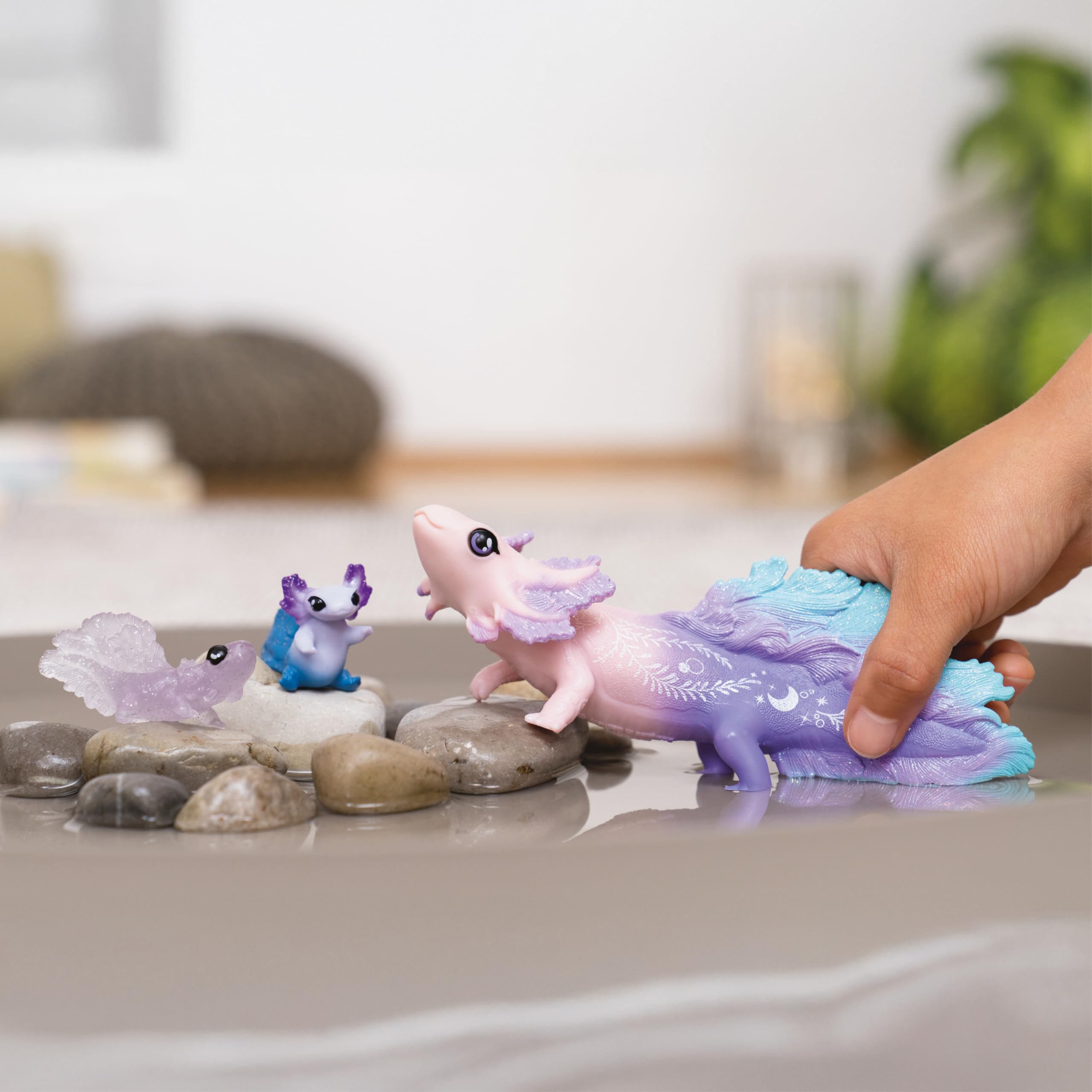 Figurine Axolotl Maman et Bébés Schleich Bayala - Set 3 Pièces – Image 2