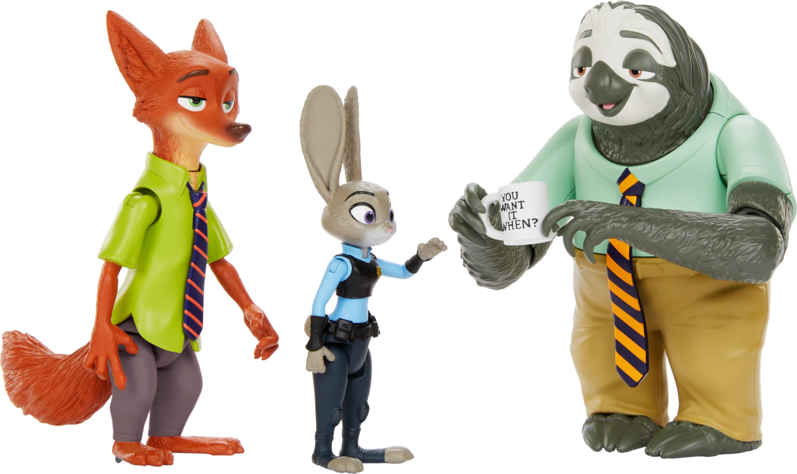 Figurines Zootopie Judy Hopps, Nick Wilde et Flash - Pack In and Out – Image 4