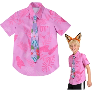 Déguisement Zootopie Nick Wilde - Chemise Hawaïenne Cravate Enfant