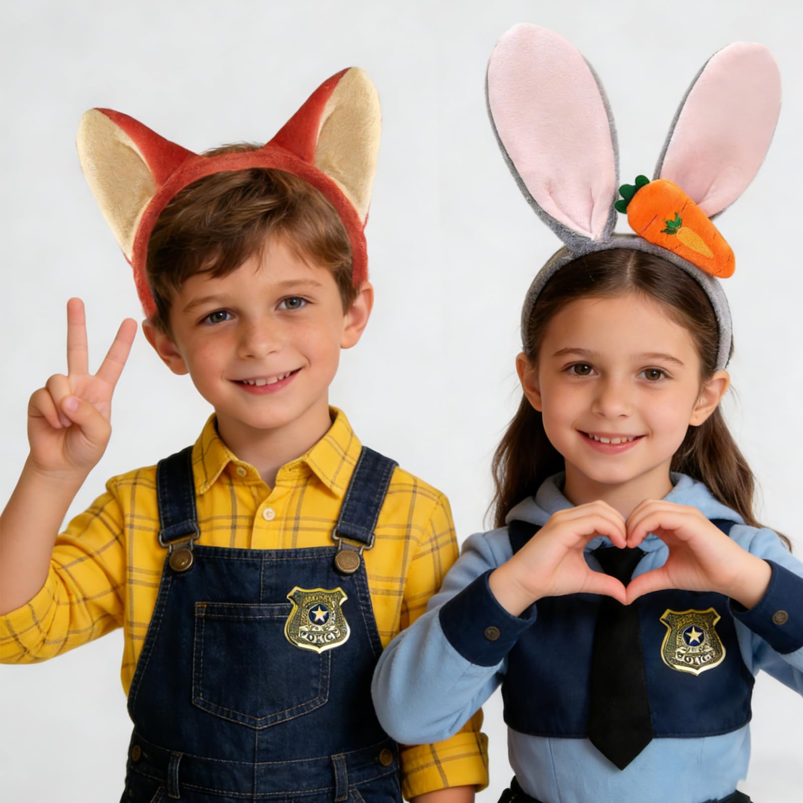Déguisement Policier Renard et Lapin Zootopie - Bandeaux Oreilles et Insigne – Image 6