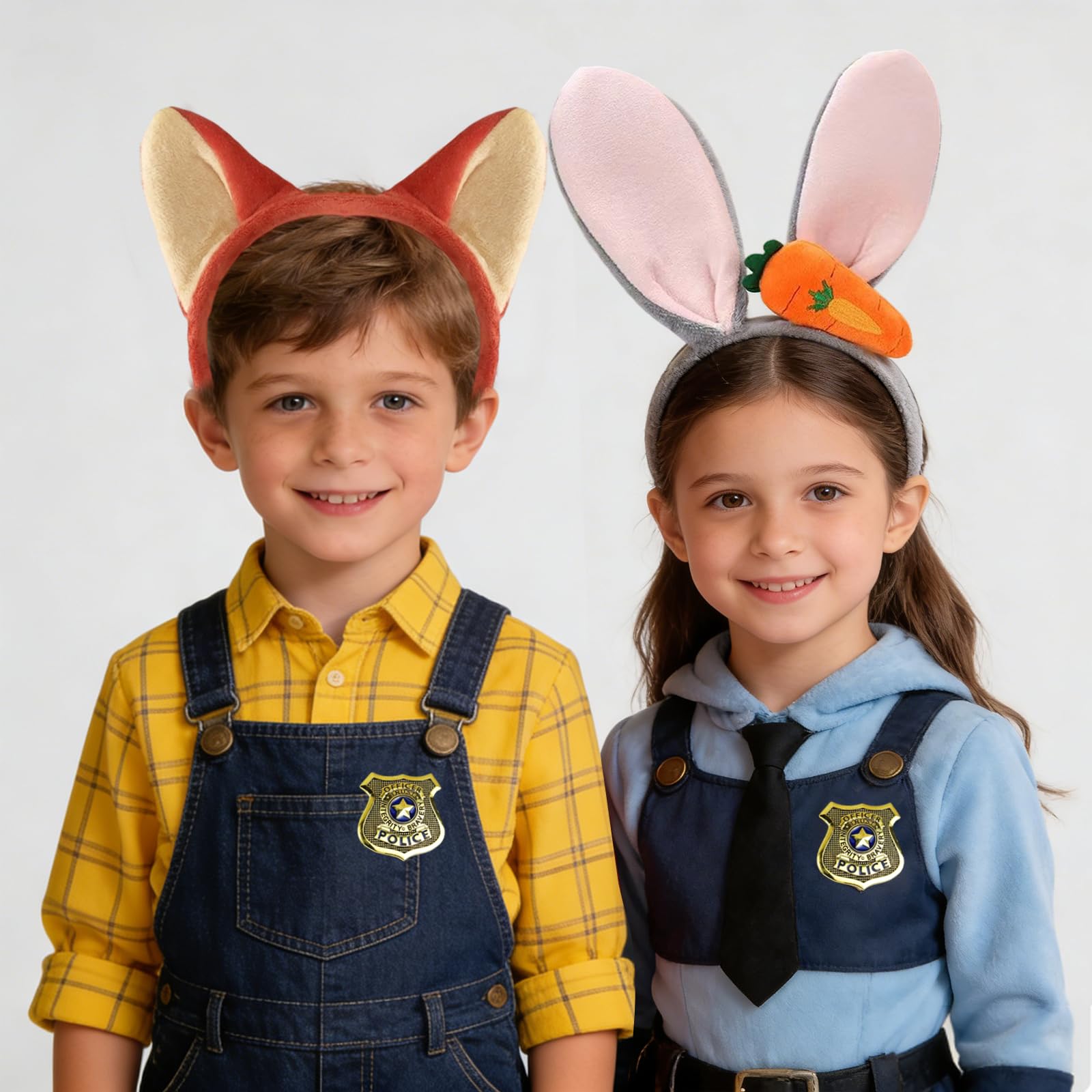 Déguisement Policier Renard et Lapin Zootopie - Bandeaux Oreilles et Insigne – Image 5