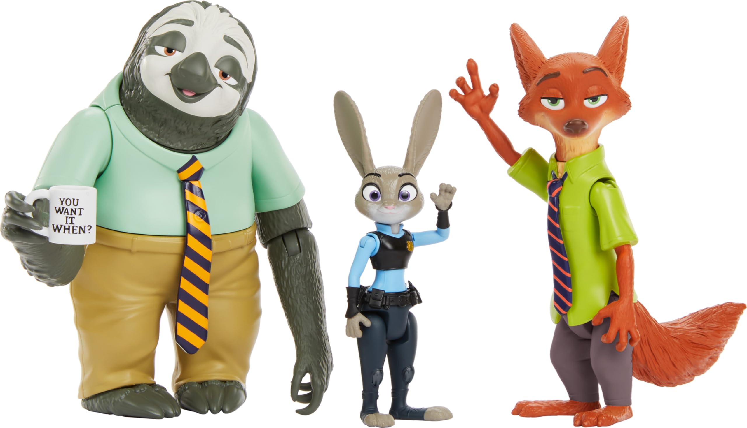Figurines Zootopie Judy Hopps, Nick Wilde et Flash - Pack In and Out – Image 5