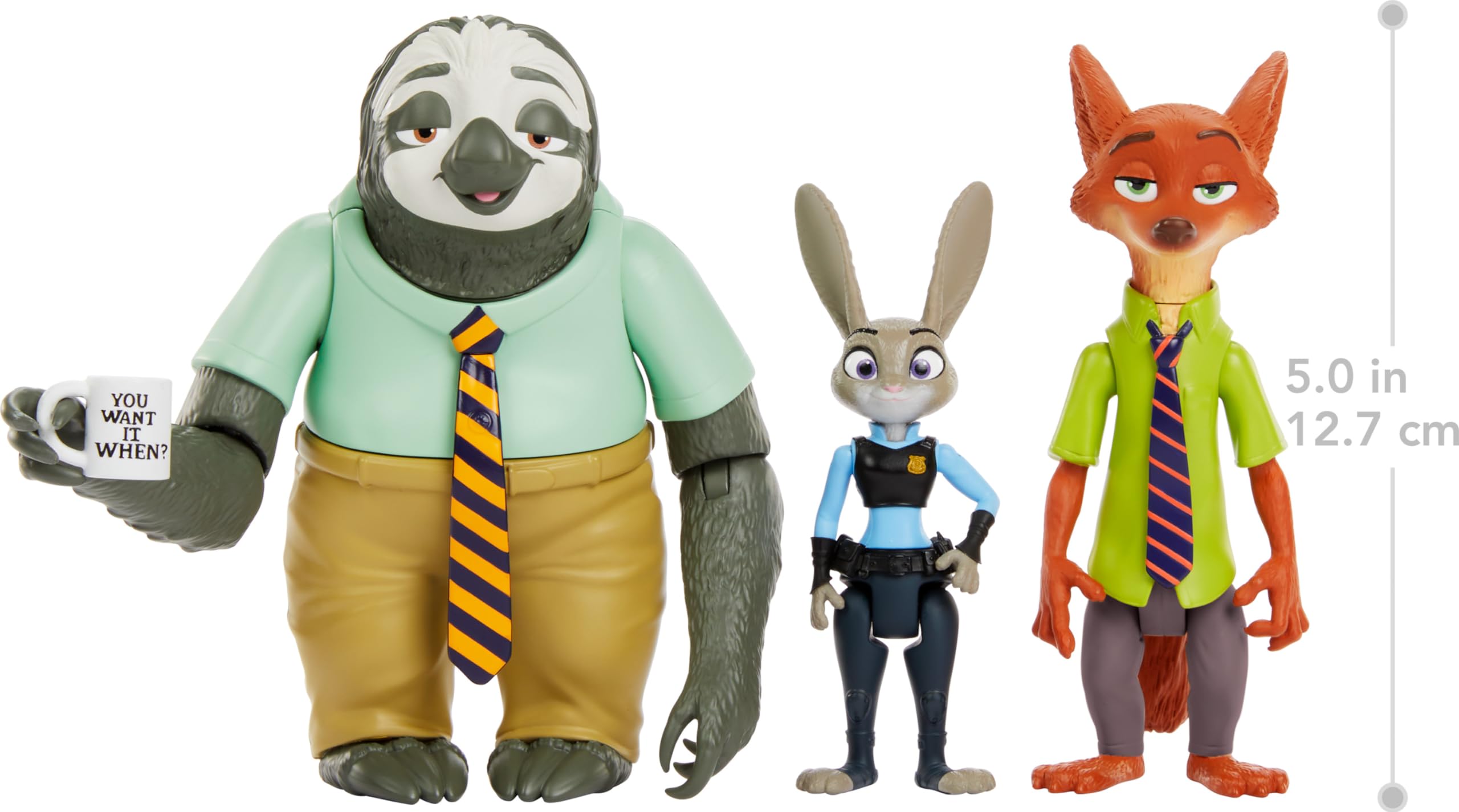 Figurines Zootopie Judy Hopps, Nick Wilde et Flash - Pack In and Out – Image 3