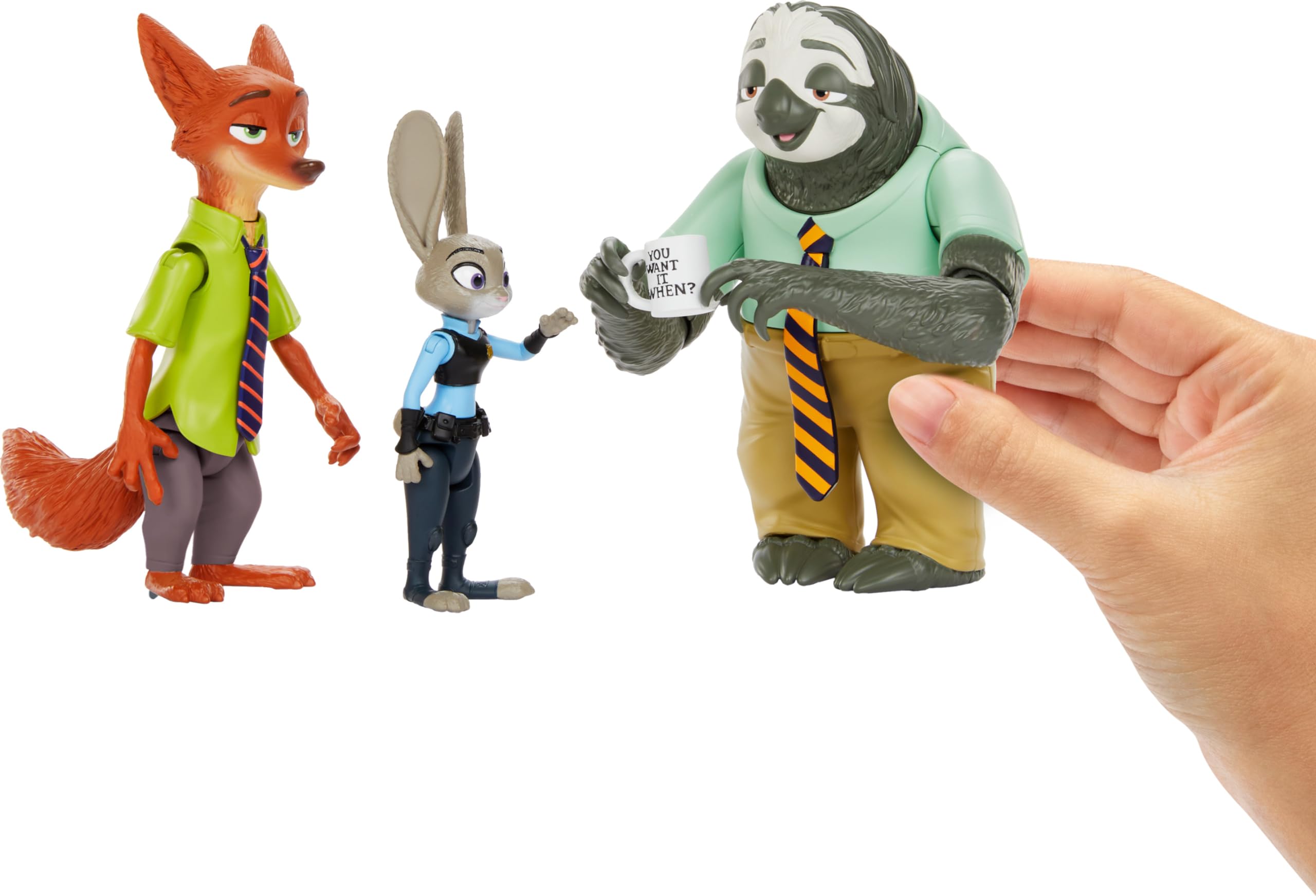 Figurines Zootopie Judy Hopps, Nick Wilde et Flash - Pack In and Out – Image 2