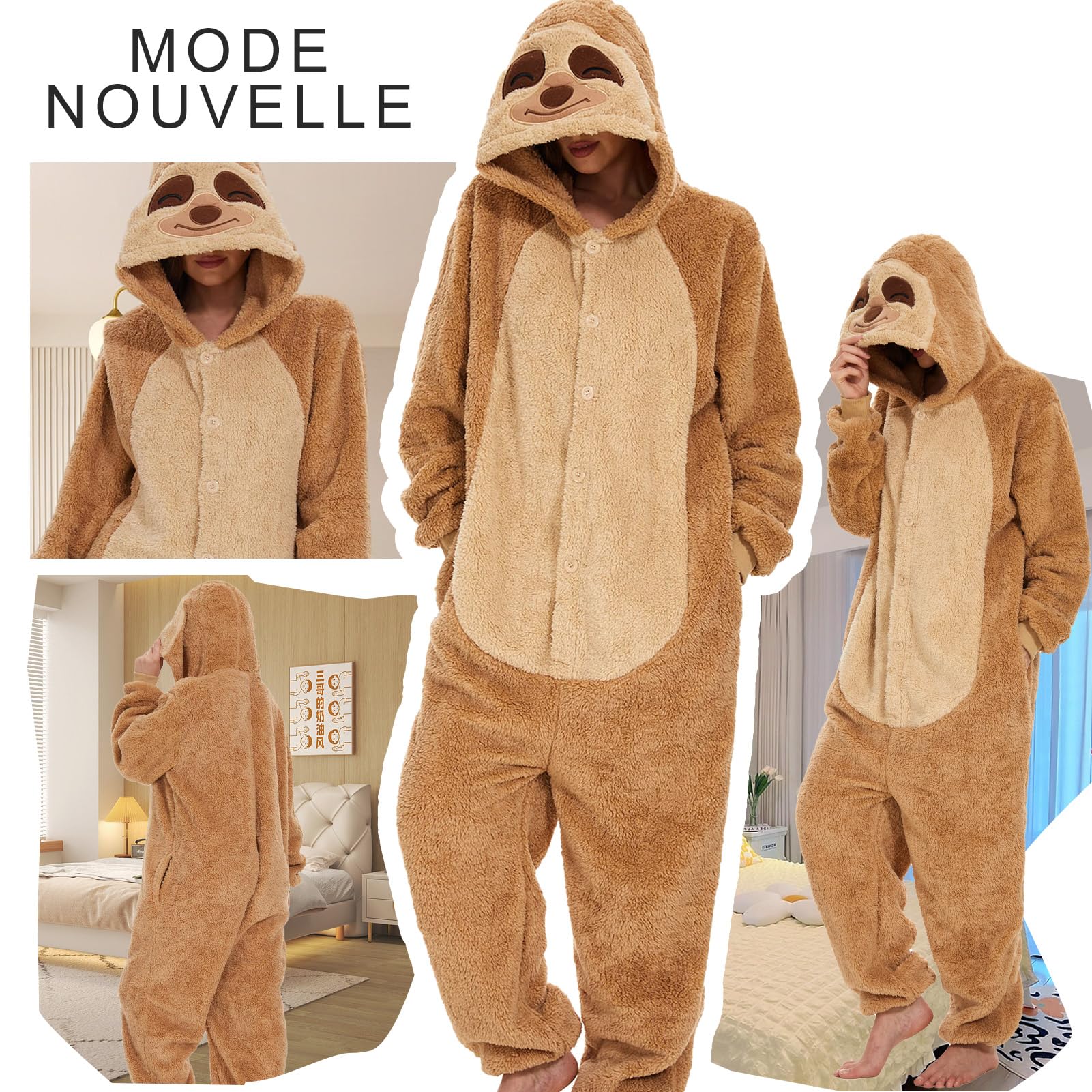 Pyjama Cosplay Zootopie Nick Wilde Adulte Chaud et Doux – Image 7