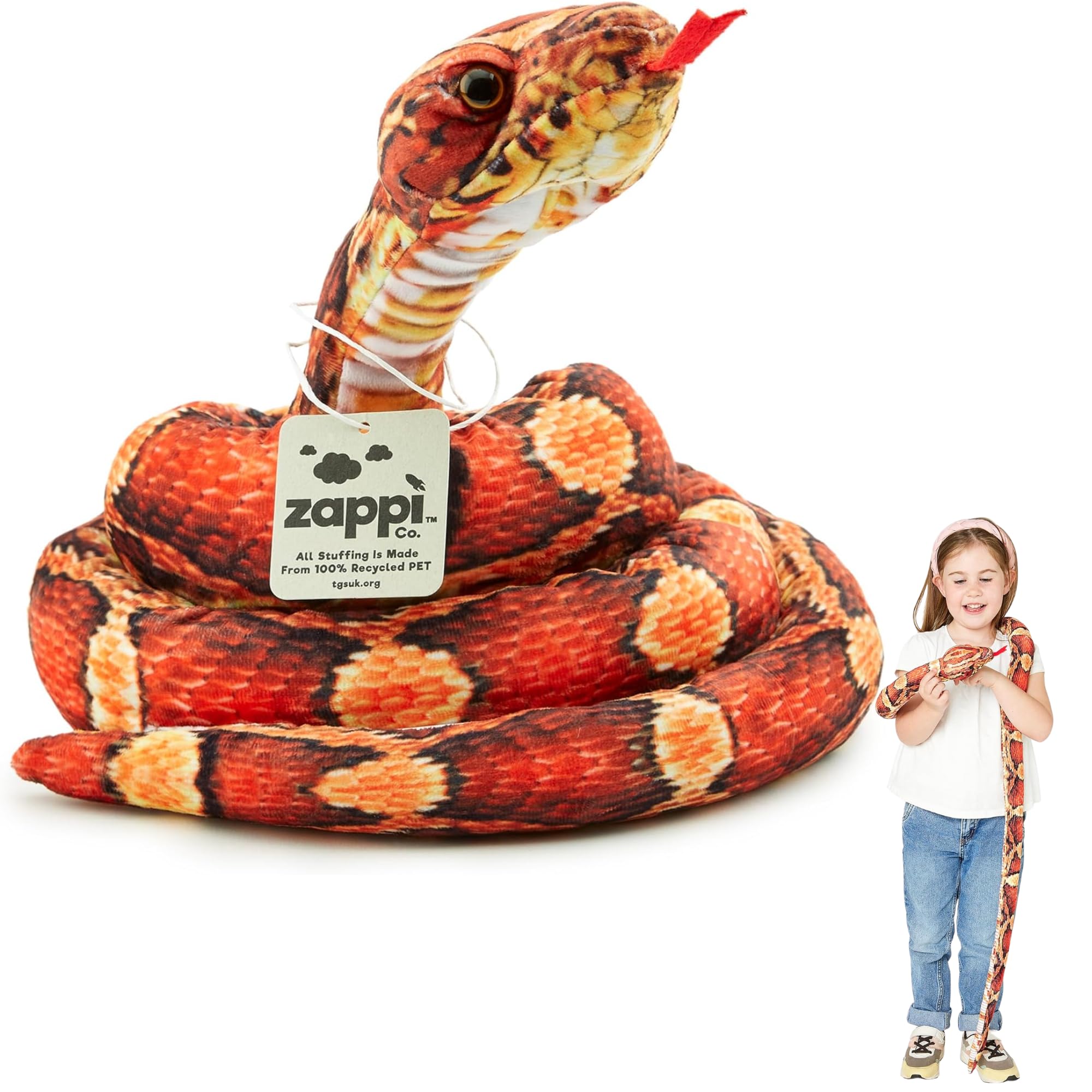 Peluche Serpent Zootopie 180 cm - Collection Animaux Savane
