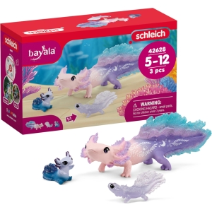 Figurine Axolotl Maman et Bébés Schleich Bayala - Set 3 Pièces