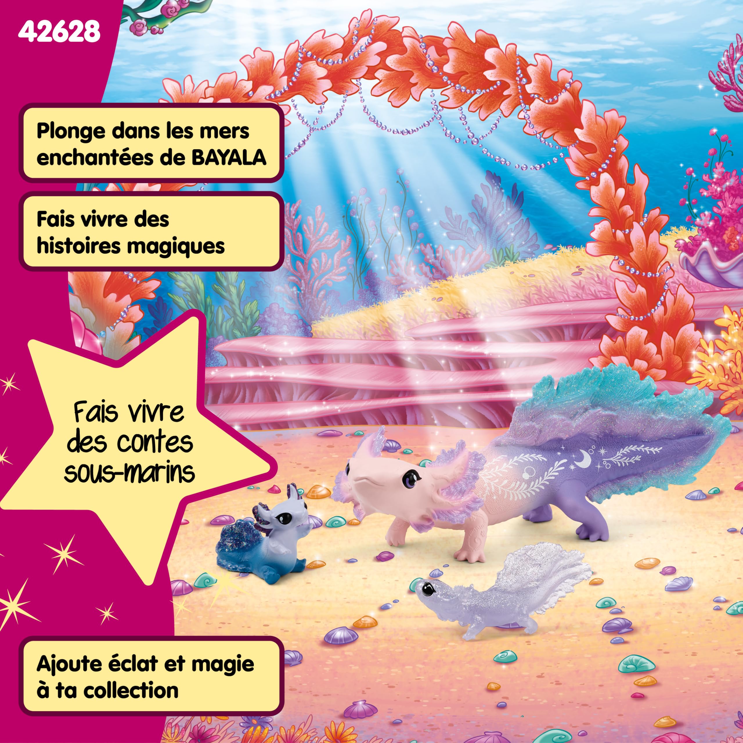 Figurine Axolotl Maman et Bébés Schleich Bayala - Set 3 Pièces – Image 5