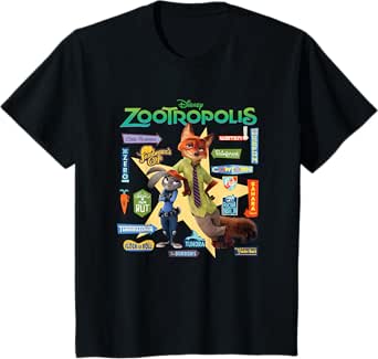 T-shirt Zootopie Signes - Mixte Enfant