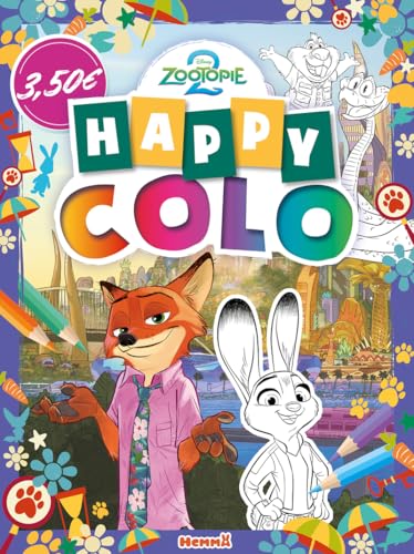 Livre Coloriage Zootopie - Happy Colo 5 ans