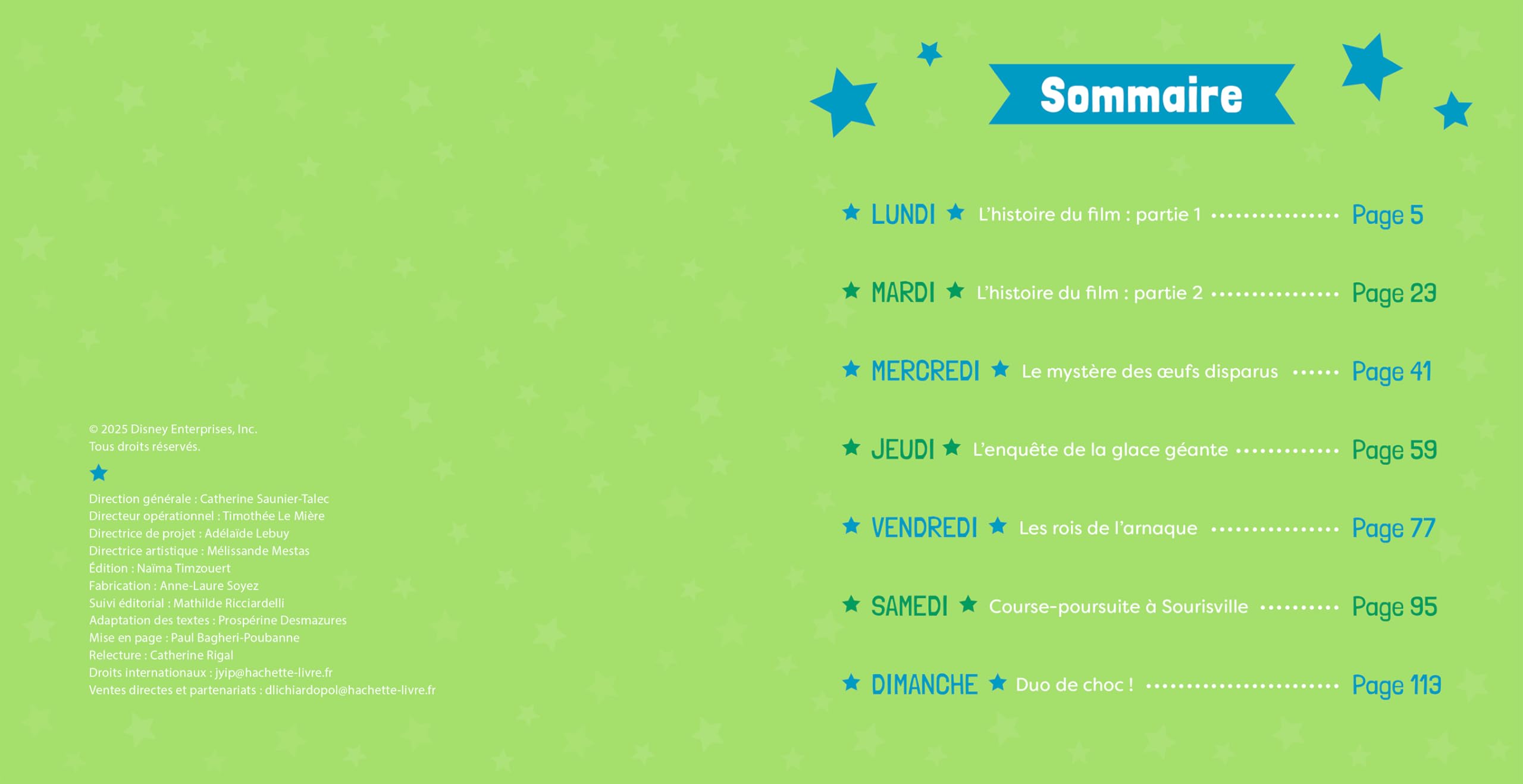 Livre Zootopie 7 Histoires pour la Semaine - Hachette Jeunesse – Image 4