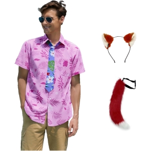 Déguisement Nick Wilde Zootopie Homme - Chemise Cravate Oreilles Queue