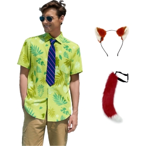 Déguisement Nick Wilde Zootopie Homme - Chemise Cravate Oreilles Queue