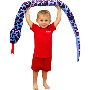 Peluche Serpent Géant Zootopie 170 cm - Bicolore Bleu Violet