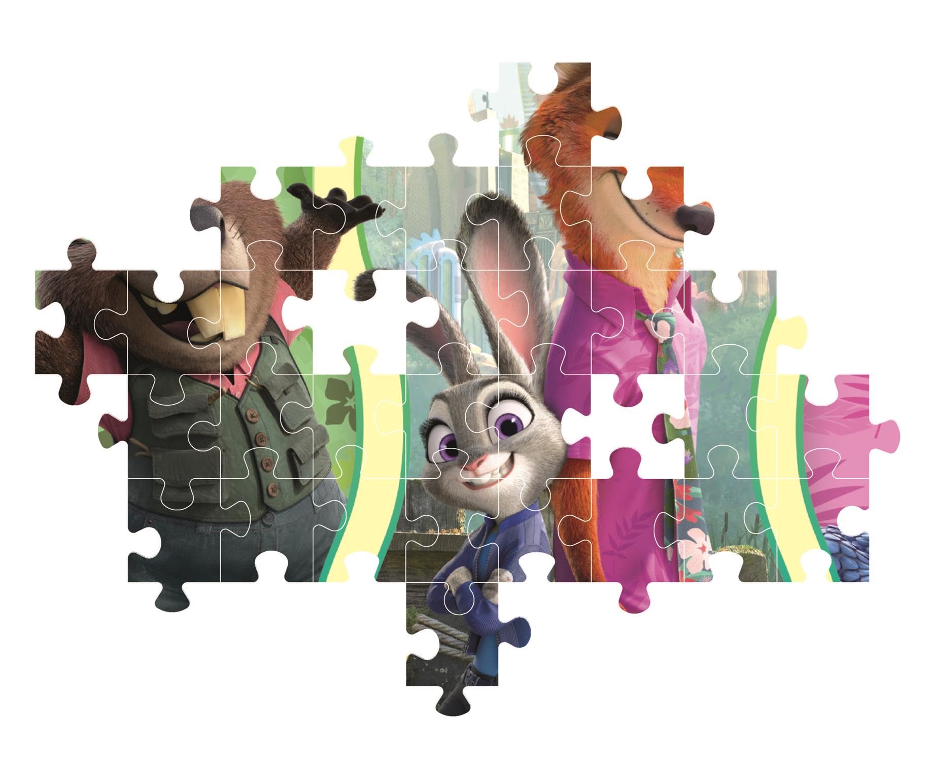 Puzzle Zootopie 2 104 Pièces - Clementoni 38x27 cm – Image 4