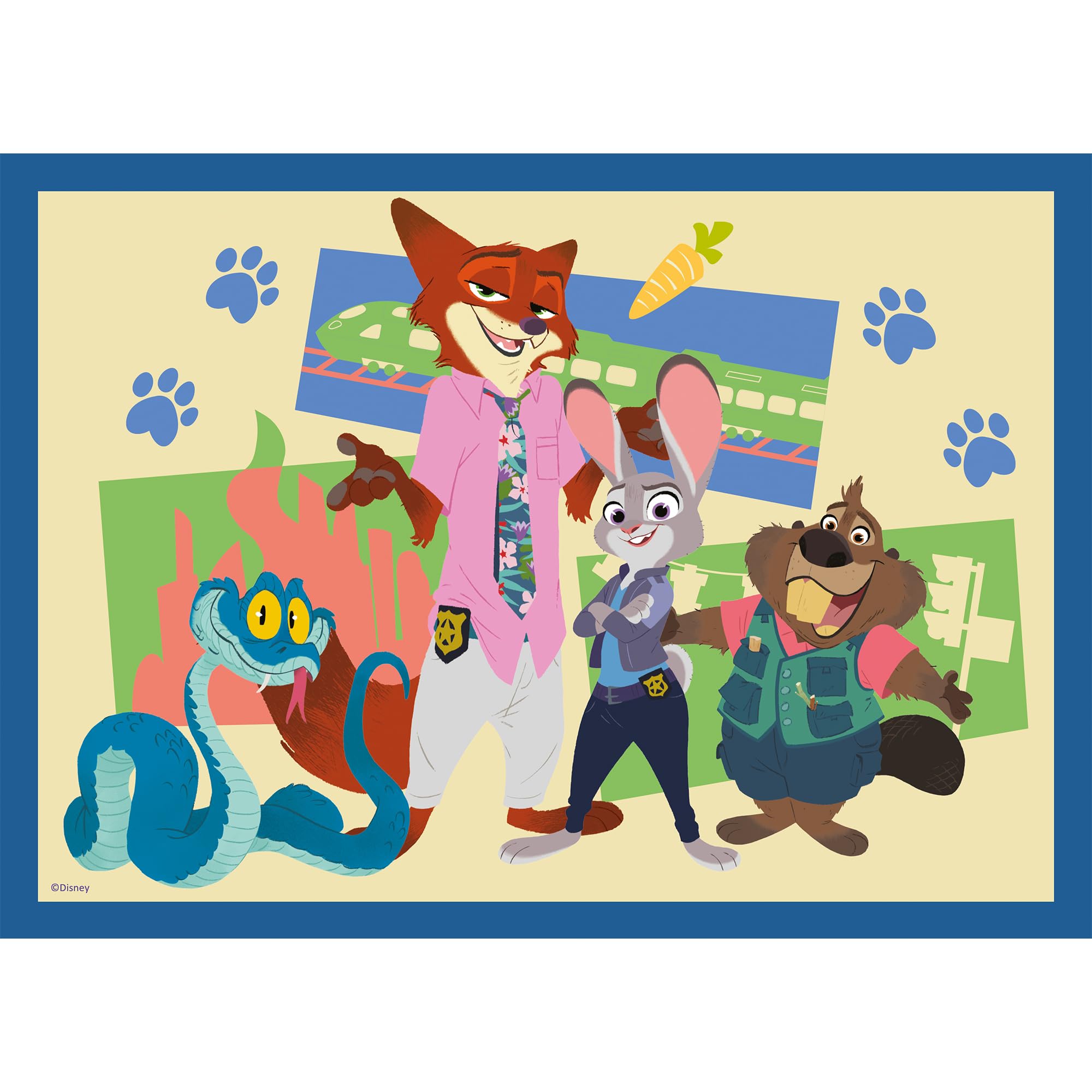 Puzzle 4 en 1 Zootopie Plein d'Aventures - 35 à 70 Pièces – Image 6
