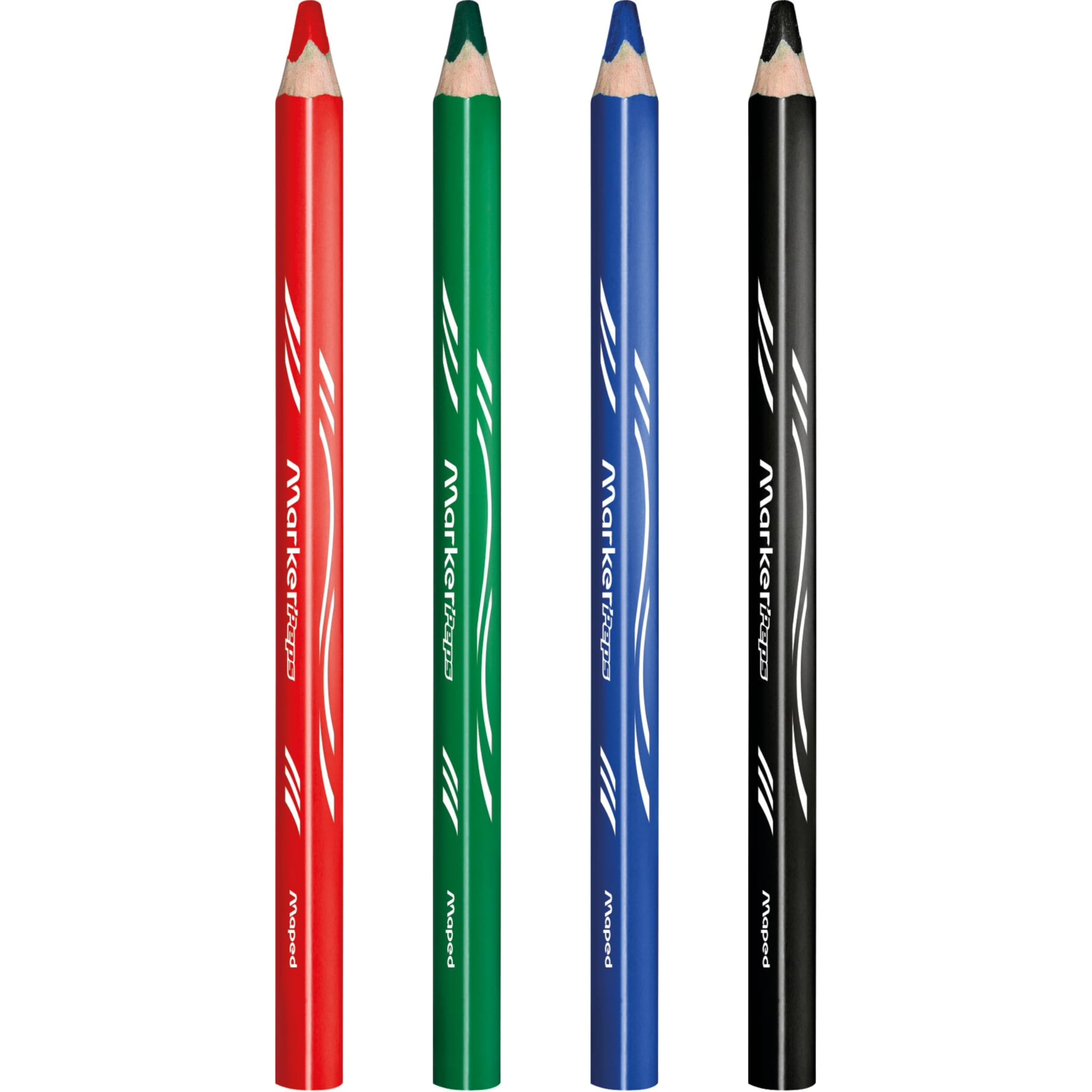 Crayons Ardoise Zootopie Maped Marker'peps Wood 4 Couleurs + Taille-crayons – Image 3