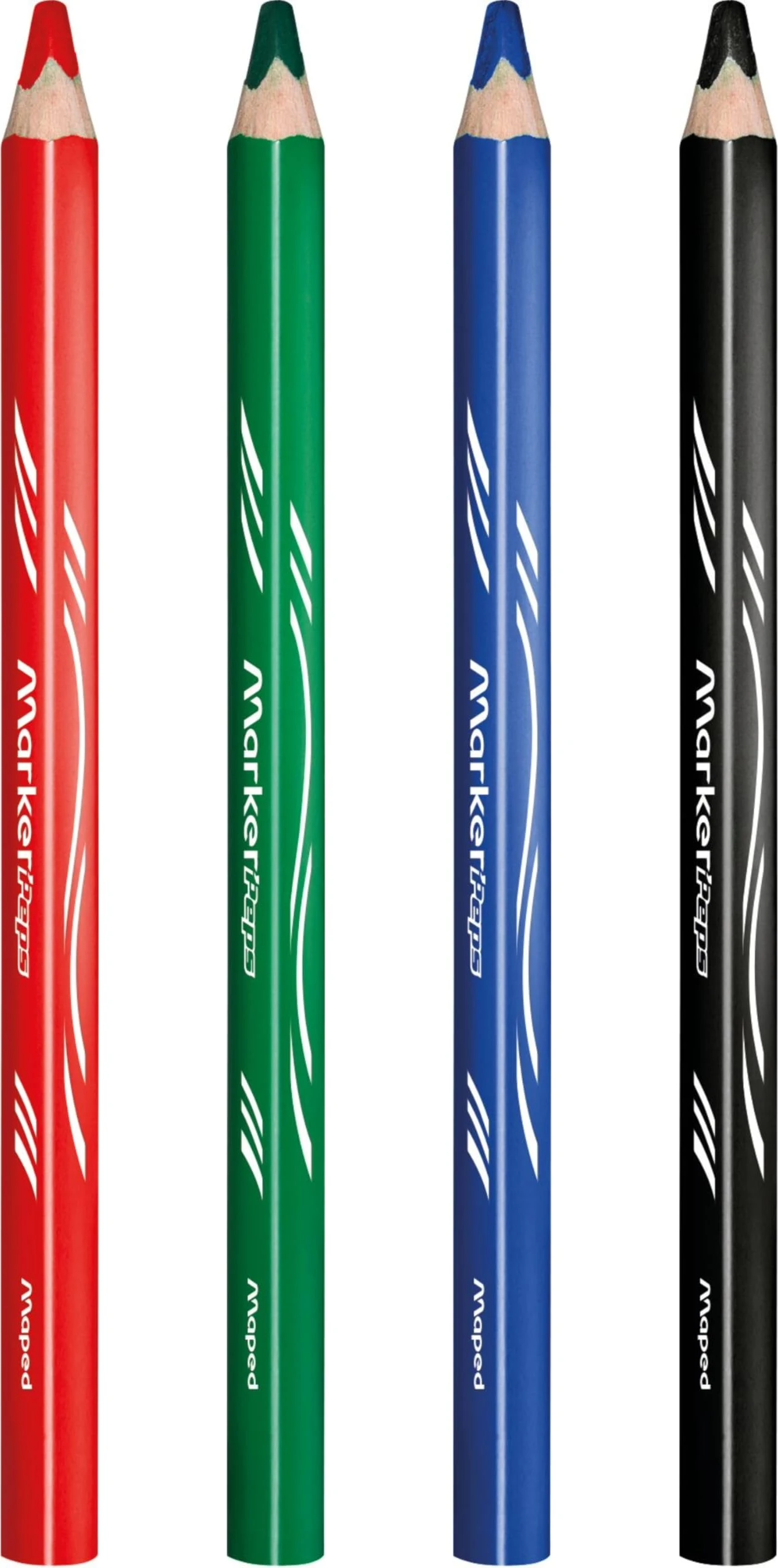 Crayons Ardoise Zootopie Maped Marker'peps Wood 4 Couleurs + Taille-crayons – Image 3
