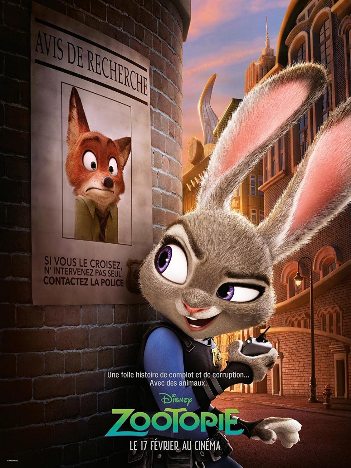 Affiche Cinéma Zootopie Grand Format 120x160 cm